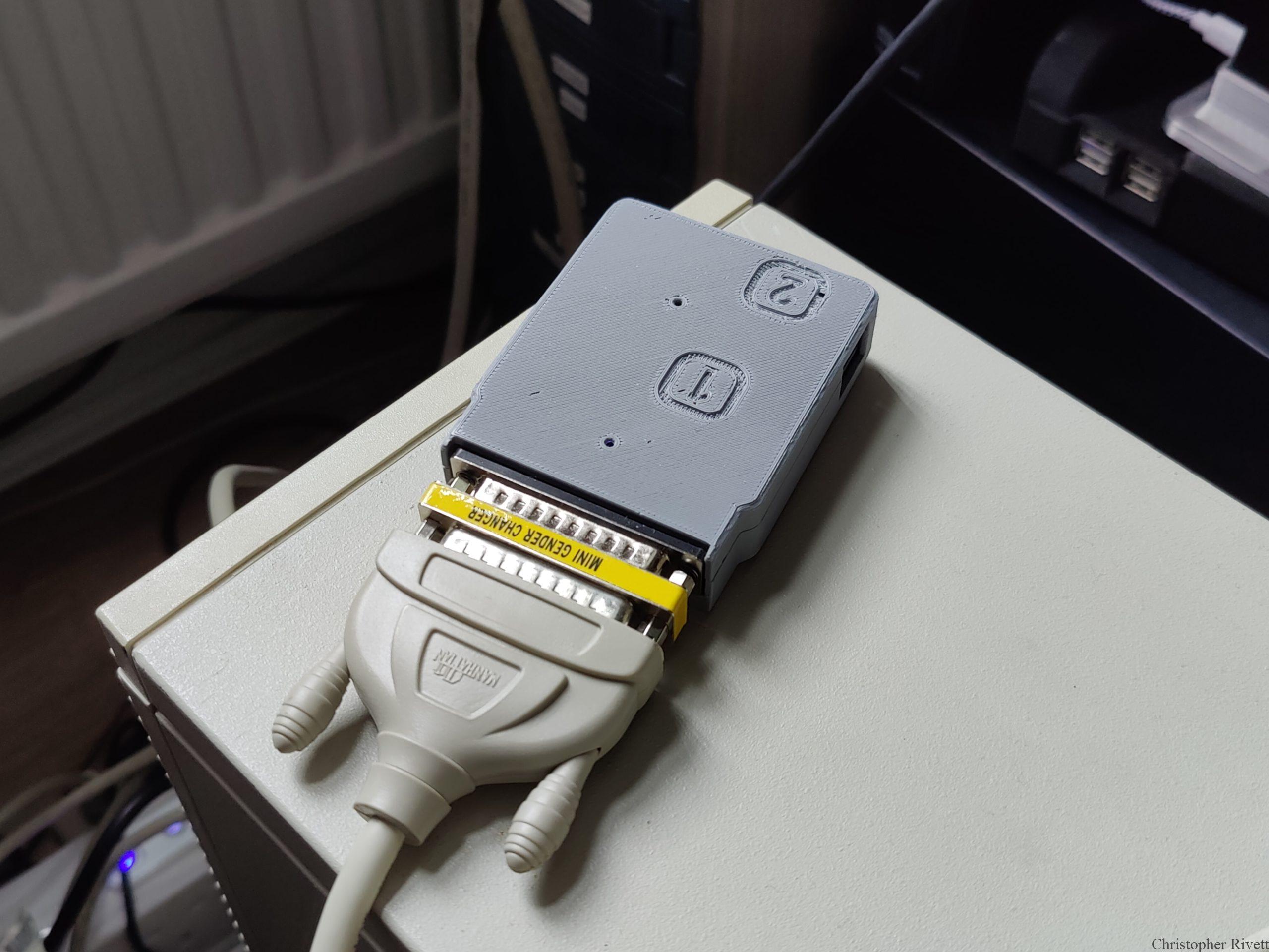 BlueSCSI V2 DB25 in 3D Printed Case BlueSCSI V2 DB25 in 3D Printed Case