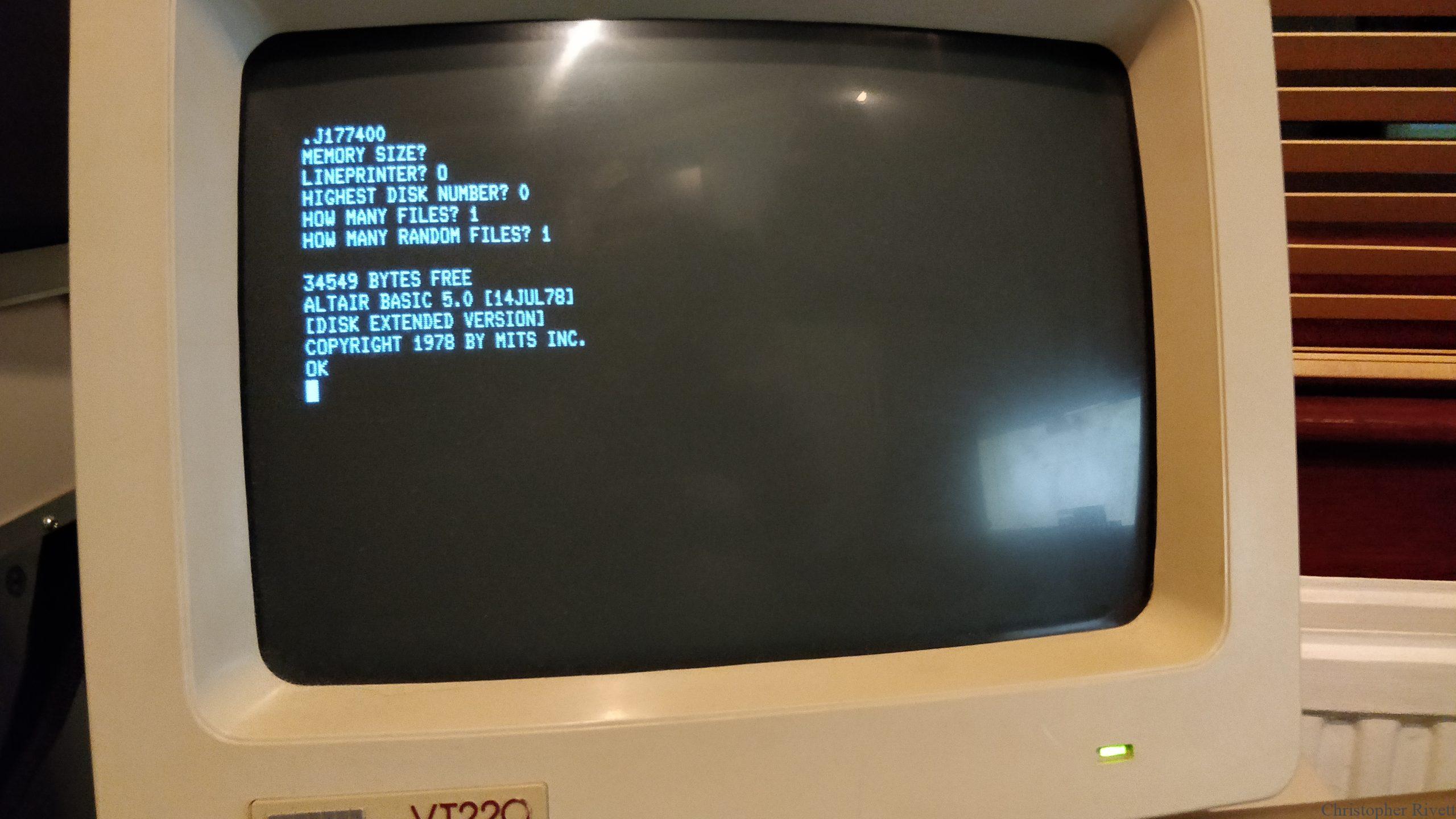 Altair Disk Extended Basic 5.0 Altair Disk Extended Basic 5.0